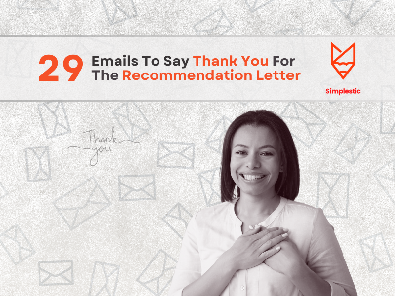 Thank You For a Recommendation Letter 15 Email Templates