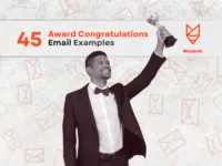 Award Congratulations Email Examples