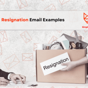 Resignation Email Example 