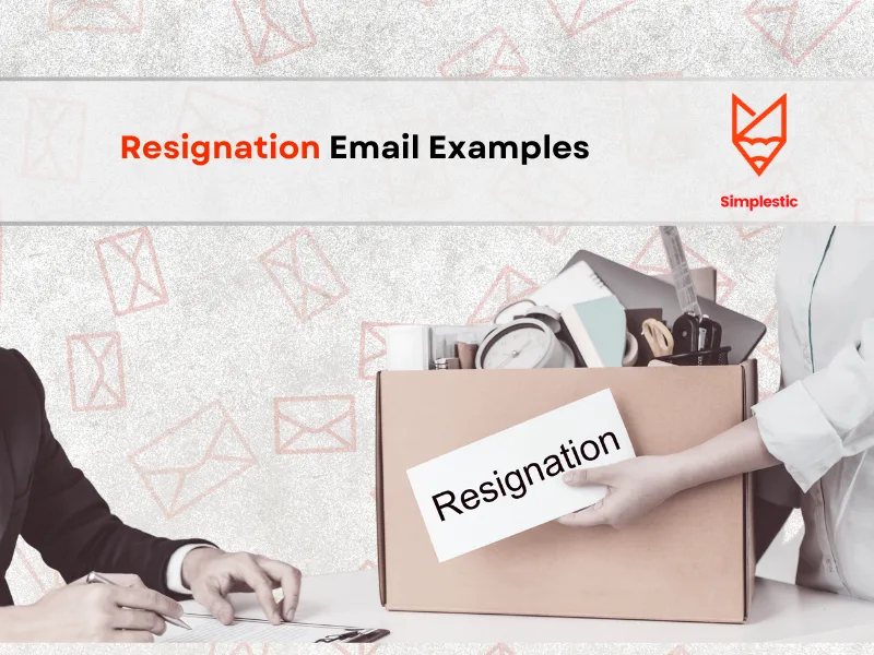 Resignation Email Example 