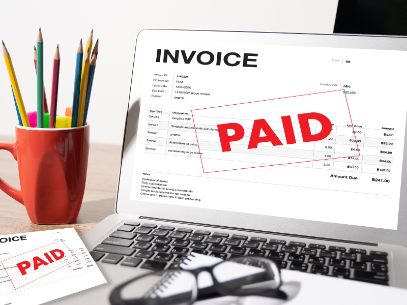 how to write an invoice email