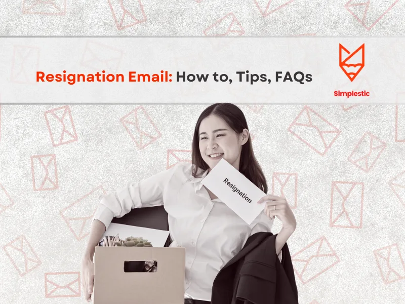 resignation letter example email