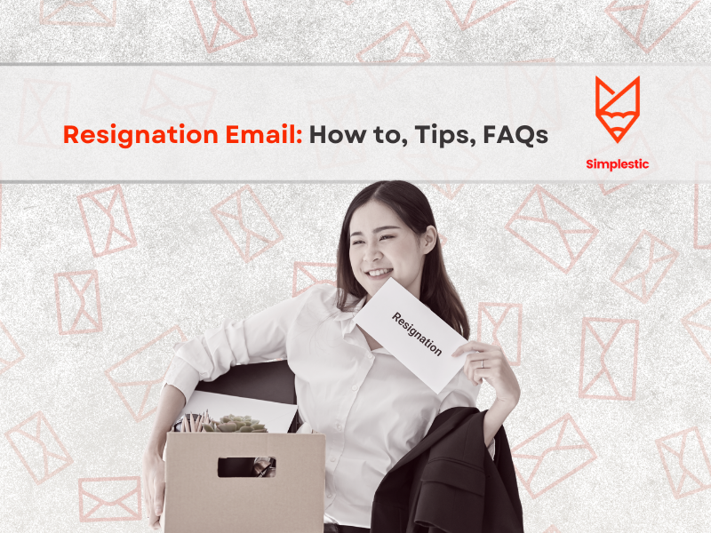 resignation letter example email