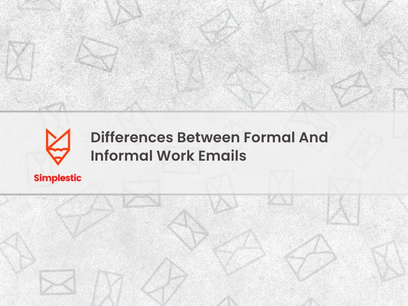formal vs informal emails
