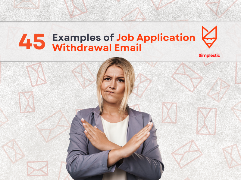 Job Application Withdrawal Email