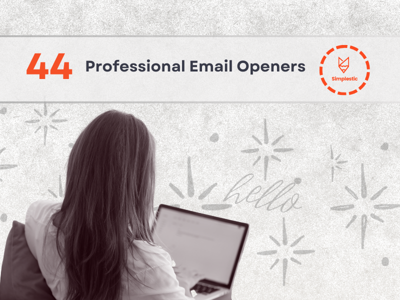 44 Ways to start an email