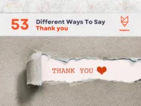 Thank you Email: 53 Different Ways To Say Thank you